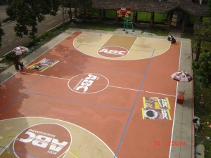 branding lapangan basket